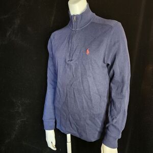 Polo Ralph Lauren Blue Quarter Zip Sweater (L)